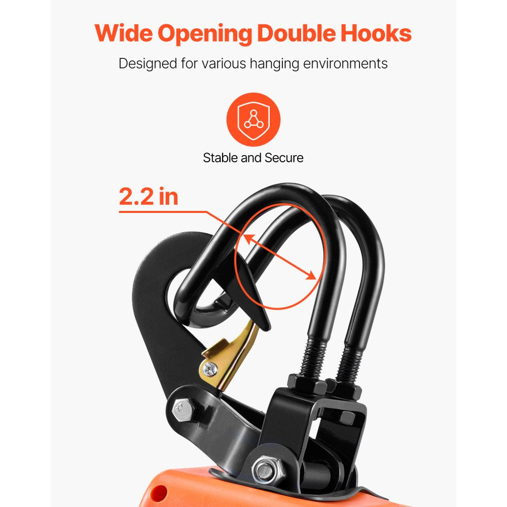 VEVOR 3-in-1 Electric Hoist Winch, 1100 lbs Capacity, 1500W Portable Power Winch, 30 ft Lifting Height, 16 ft/min with Wire and Wireless Remote Control, for Garage, Warehouse, Factory Lifting Towing
