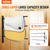 VEVOR Wall Mounted Saddle Rack, 30.9 x 29.9 x 5.5 in, 2 Packs Swing Out Saddle Holder, Three Tiers Horse Saddle Stand, Space Saving Horse Pad and Blanket Rack for Tack Room Organization