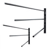 VEVOR Wall Mounted Saddle Rack, 30.9 x 29.9 x 5.5 in, 2 Packs Swing Out Saddle Holder, Three Tiers Horse Saddle Stand, Space Saving Horse Pad and Blanket Rack for Tack Room Organization
