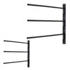 VEVOR Wall Mounted Saddle Rack, 30.9 x 29.9 x 5.5 in, 2 Packs Swing Out Saddle Holder, Three Tiers Horse Saddle Stand, Space Saving Horse Pad and Blanket Rack for Tack Room Organization