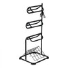 VEVOR Freestanding Saddle Stand, 30 x 30 x 68.5 in, 3 Tiers Saddle Rack, Heavy Duty Saddle Blanket Holder with Removable & Rotating Tiers, English & Western Saddle Rack for Tack Room Organization