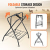 VEVOR Folding Saddle Rack, 28 x 19 x 37.5 in, 2 Packs Freestanding Horse Saddle Stand, Portable Horse Blanket Holder, Heavy Duty Steel Saddle Rack for English & Western Saddles, Tack Storage, Black