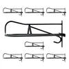 VEVOR Wall Mount Saddle Rack, 27.3 x 16.3 x 12.5 in, 8 Packs Horse Saddle Rack with Pad Bar, Portable Saddle Stand for English & Western Saddle, Horse Tack Storage for Equestrian Garden, Black