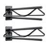 VEVOR Saddle Rack with Pad Bar, 23.8 x 12.6 x 10.2 in, 2 Packs Wall Mounted Saddle Stand, Heavy-Duty Steel Saddle Holder, Western & English Saddle Rack for Horse Stall, Barn, Trailer, Tack Room
