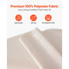 VEVOR Panel Track Blinds, Extendable Track from 45.8 in to 86 in W, Trimmable Panel Curtains Up to 96 in H, Adjustable Vertical Panel Blinds for Sliding Doors, Patio Doors, Room Divider, Light Brown