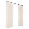 VEVOR Panel Track Blinds, Extendable Track from 45.8 in to 86 in W, Trimmable Panel Curtains Up to 96 in H, Adjustable Vertical Panel Blinds for Sliding Doors, Patio Doors, Room Divider, Light Brown