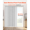 VEVOR Panel Track Blinds, Extendable Track from 45.8 in to 86 in W, Trimmable Panel Curtains Up to 96 in H, Adjustable Vertical Panel Blinds for Sliding Doors, Patio Doors, Room Divider, Window, Gray