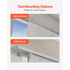 VEVOR Panel Track Blinds, Extendable Track from 45.8 in to 86 in W, Trimmable Panel Curtains Up to 96 in H, Adjustable Vertical Panel Blinds for Sliding Doors, Patio Doors, Room Divider, Window, Gray