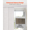 VEVOR Panel Track Blinds, Extendable Track from 45.8 in to 86 in W, Trimmable Panel Curtains Up to 96 in H, Vertical Blackout Panel Blinds for Sliding Doors, Patio Doors, Room Divider, Light Gray
