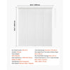 VEVOR Panel Track Blinds, Extendable Track from 45.8 in to 86 in W, Trimmable Panel Curtains Up to 96 in H, Adjustable Vertical Panel Blinds for Sliding Doors, Patio Doors, Room Divider, Window, White