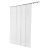 VEVOR Panel Track Blinds, Extendable Track from 45.8 in to 86 in W, Trimmable Panel Curtains Up to 96 in H, Adjustable Vertical Panel Blinds for Sliding Doors, Patio Doors, Room Divider, Window, White