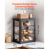 VEVOR Bread Box for Kitchen Counter Bamboo Wood Storage Container Black, for Homemade Bread, Under Cabinet, and Pantry, Triple Layer Farmhouse Breadbox Bin, with Acrylic Door Panel and Air Vents