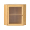VEVOR Corner Bread Box for Kitchen Counter Bamboo Wood Container Natural, for Homemade Bread, Under Cabinet, and Pantry, Double Layer Farmhouse Breadbox Bin, with Acrylic Door Panel and Air Vents
