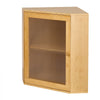 VEVOR Corner Bread Box for Kitchen Counter Bamboo Wood Container Natural, for Homemade Bread, Under Cabinet, and Pantry, Double Layer Farmhouse Breadbox Bin, with Acrylic Door Panel and Air Vents