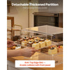 VEVOR Bakery Display Case, 3-Tier Commercial Countertop Pastry Display Case, Clear Acrylic Bread Box for Kitchen, Party Cake Cabinet with Flip-Up Door for Cookie Dessert Donut, 13" x 10.2" x 10.2"