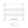 VEVOR Bakery Display Case, 3-Tier Commercial Countertop Pastry Display Case, Clear Acrylic Bread Box for Kitchen, Party Cake Cabinet with Flip-Up Door for Cookie Dessert Donut, 13" x 10.2" x 10.2"