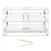 VEVOR Bakery Display Case, 2-Tier Commercial Countertop Pastry Display Case, Clear Acrylic Bread Box for Kitchen, Party Cake Cabinet with Magnetic Rear Door for Cookie Dessert Donut, 20.7"x15.7"x12"