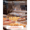 VEVOR Bakery Display Case, 2-Tier Commercial Countertop Pastry Display Case, Clear Acrylic Bread Box for Kitchen, Party Cake Cabinet with Magnetic Rear Door for Cookie Dessert Donut, 22" x 14" x 14"