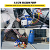 VEVOR Suction Pump 4.8CFM 1/4 HP Single Stage for HVAC A/C Cooling Systems, 5PA Ultimate Vacuum, Manifold Gauge Kit R410A R134A R22, Includes 4-Way Gauge & Hose