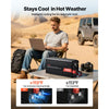 VEVOR 4000W Power Inverter, 12V DC to 120V AC Modified Sine Wave Inverter, Solar Car Charger Converter with LCD Display, Remote Control, 2 USB Ports, 4 AC Outlets, Type-C Port, for RV, Truck Outdoor