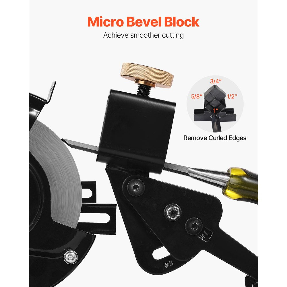 VEVOR Pro Grind Sharpening System, Multi-Grind Sharpening Jig for 6" & 8" Bench Grinder - with Platform Jig, Tool Rest Bar, Setup Block, Miter Slide, Micro Bevel Block, for Chisels Woodturning Tools