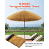 VEVOR Artificial Thatch Grass Roof, 1.3 x 3.9 ft Tiki Bar Hut Thatch Roofing Roll, Waterproof & Fire-Resistant, Palapa Tiki Roof Mat for Patio Pool Beach Tropical Hawaiian Party Décor