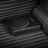 VEVOR 8" 300W Underseat Car Subwoofer, Slim Powered Car Subwoofers Under the Seat, Low Profile Audio Sub Built-in Amplifier, High/Low Level Input & Volume Controller for SUVs, Car, Truck, RV