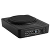 VEVOR 10" 300W Underseat Car Subwoofer, Slim Powered Car Subwoofers Under the Seat, Low Profile Audio Sub Built-in Amplifier, High/Low Level Input & Volume Controller for SUVs, Car, Truck, RV