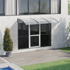 VEVOR Window Door Awning Canopy, 38" x 117" Door Canopy Exterior, UF50+ PC Sunshade Sheet Awnings, Outdoor Patio Awning Sun Shade, Transparent, Waterproof, for Sun Shutter, UV, Rain, Snow Protection