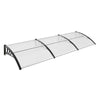 VEVOR Window Door Awning Canopy, 38" x 117" Door Canopy Exterior, UF50+ PC Sunshade Sheet Awnings, Outdoor Patio Awning Sun Shade, Transparent, Waterproof, for Sun Shutter, UV, Rain, Snow Protection