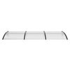 VEVOR Window Door Awning Canopy, 38" x 117" Door Canopy Exterior, UF50+ PC Sunshade Sheet Awnings, Outdoor Patio Awning Sun Shade, Transparent, Waterproof, for Sun Shutter, UV, Rain, Snow Protection
