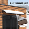 VEVOR Window Door Awning Canopy 40" x 80", UPF 50+ Polycarbonate Entry Door Outdoor Window Awning Exterior, Front Door Overhang Awning for Sun Shutter, UV, Rain, Snow Protection, Hollow Sheet