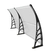 VEVOR Window Door Awning Canopy 40" x 80", UPF 50+ Polycarbonate Entry Door Outdoor Window Awning Exterior, Front Door Overhang Awning for Sun Shutter, UV, Rain, Snow Protection, Hollow Sheet