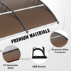 VEVOR Window Door Awning Canopy 40" x 120", UPF 50+ Polycarbonate Entry Door Outdoor Window Awning Exterior, Front Door Overhang Awning for Sun Shutter, UV, Rain, Snow Protection, Hollow Sheet