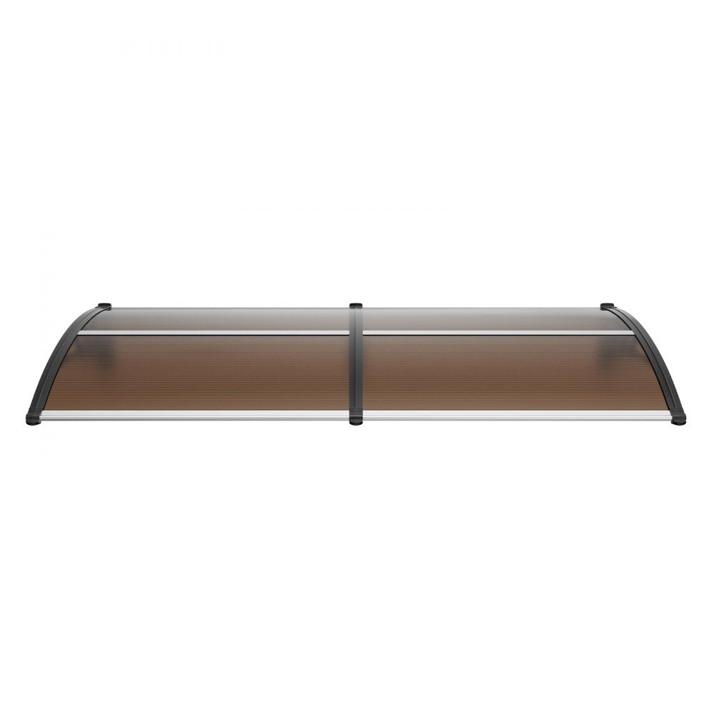 VEVOR Window Door Awning Canopy 80" x 40", UPF 50+ Polycarbonate Entry Door Outdoor Window Awning Exterior, Front Door Overhang Awning for Sun Shutter, UV, Rain, Snow Protection, Hollow Sheet