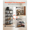 VEVOR Storage Shelves, 5-Tier Adjustable, 2000 lbs Capacity, Heavy Duty Garage Storage Shelving Unit, Metal Utility Rack Shelf, for Kitchen Pantry Basement Bathroom, 28.35" W x 12.17" D x 59.84" H