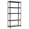 VEVOR Storage Shelves, 5-Tier Adjustable, 3000 lbs Capacity, Heavy Duty Garage Storage Shelving Unit, Metal Utility Rack Shelf, for Kitchen Pantry Basement Bathroom, 36.34" W x 12.17" D x 71.38" H