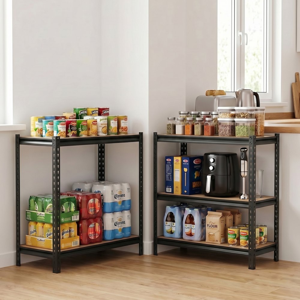 VEVOR Storage Shelves, 5-Tier Adjustable, 2500 lbs Capacity, Heavy Duty Garage Storage Shelving Unit, Metal Utility Rack Shelf, for Garage Warehouse Basement Kitchen, 40.35" W x 20.35" D x 71.38" H