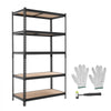VEVOR Storage Shelves, 5-Tier Adjustable, 2500 lbs Capacity, Heavy Duty Garage Storage Shelving Unit, Metal Utility Rack Shelf, for Garage Warehouse Basement Kitchen, 40.35" W x 20.35" D x 71.38" H