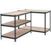 VEVOR Storage Shelves, 5-Tier Adjustable, 3000 lbs Capacity, Heavy Duty Garage Storage Shelving Unit, Metal Utility Rack Shelf, for Garage Workshop Warehouse Basement, 48.35" W x 24.37" D x 71.38" H