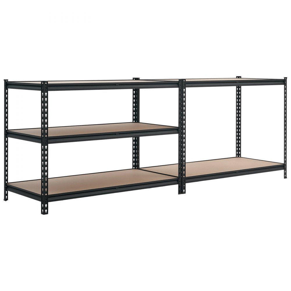 VEVOR Storage Shelves, 5-Tier Adjustable, 3000 lbs Capacity, Heavy Duty Garage Storage Shelving Unit, Metal Utility Rack Shelf, for Garage Workshop Warehouse Basement, 48.35" W x 24.37" D x 71.38" H