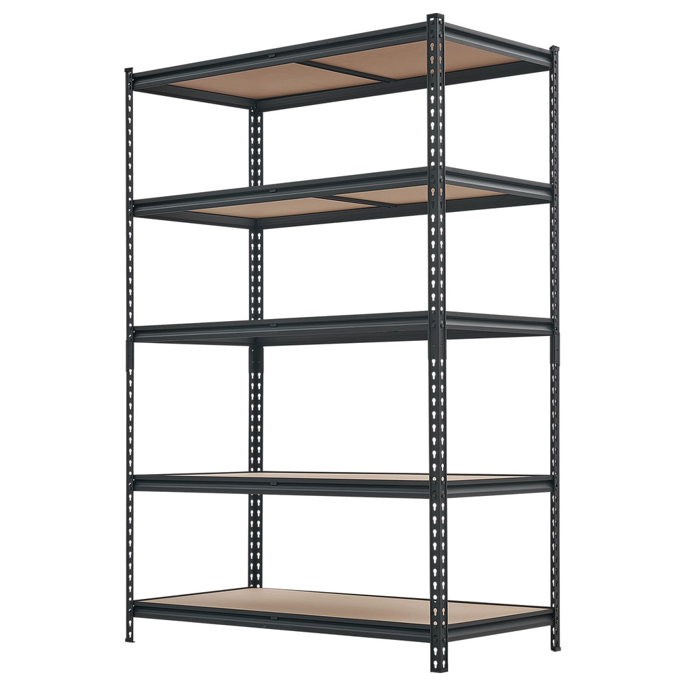 VEVOR Storage Shelves, 5-Tier Adjustable, 3000 lbs Capacity, Heavy Duty Garage Storage Shelving Unit, Metal Utility Rack Shelf, for Garage Workshop Warehouse Basement, 48.35" W x 24.37" D x 71.38" H