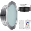 VEVOR 12V LED Pool Illumination, 10" Diameter 40W, Multi-Color RGBW, Submersible Light for Pools & Spas, Includes 50 FT Cable & Remote, Suitable for 10" Wet Niches, IP68