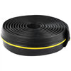 VEVOR Garage Door Threshold Seal Strip, 20 FT Universal Garage Door Floor Seal Strip with Adhesive, Garage Door Bottom Weatherproof Strip, Upgraded Thick PVC DIY Weather Stripping Replacement, Black