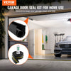 VEVOR Garage Door Threshold and Bottom Seals Kit, 10 FT U Shape+O Ring Universal Garage Door Bottom Seal Weatherstrip PVC, Combine with Weatherproof Garage Threshold Seal Strip with Adhesive, Black