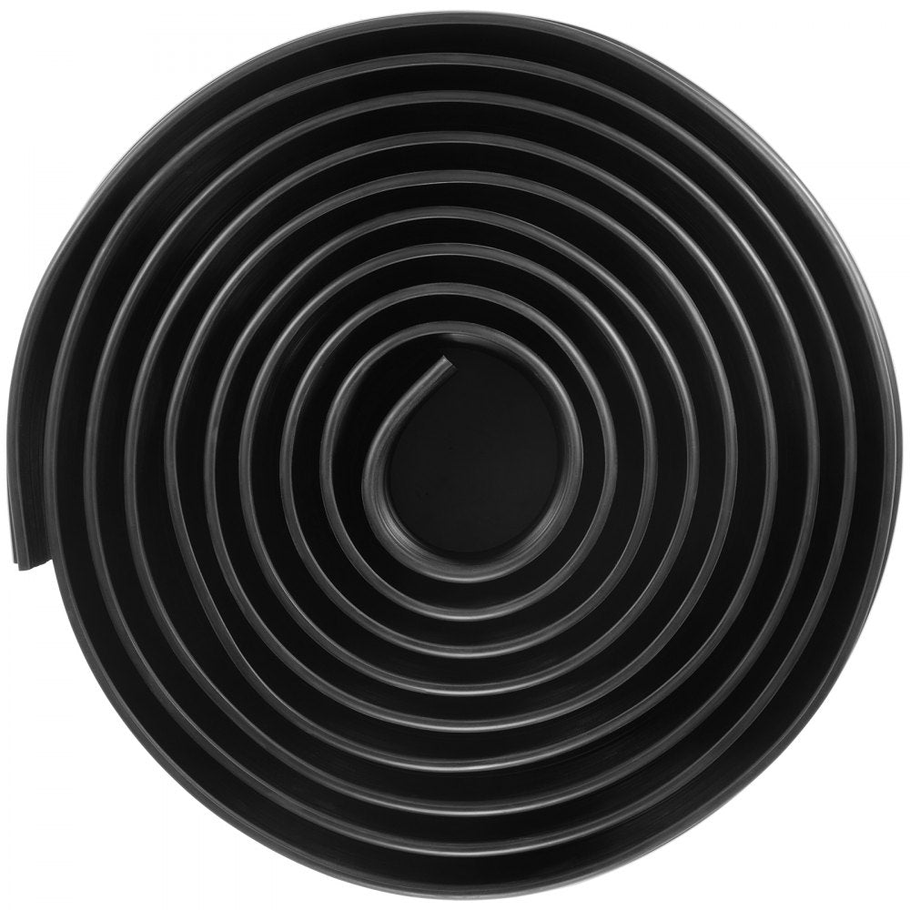 VEVOR Garage Door Threshold and Bottom Seals Kit, 16 FT U Shape+O Ring Universal Garage Door Bottom Seal Weatherstrip PVC, Combine with Weatherproof Garage Threshold Seal Strip with Adhesive, Black