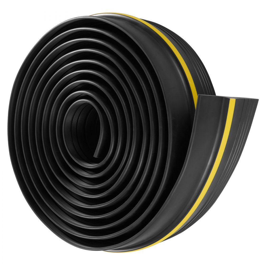 VEVOR Garage Door Threshold and Bottom Seals Kit, 16 FT U Shape+O Ring Universal Garage Door Bottom Seal Weatherstrip PVC, Combine with Weatherproof Garage Threshold Seal Strip with Adhesive, Black
