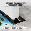 VEVOR Garage Door Threshold and Bottom Seals Kit, 20 FT U Shape+O Ring Universal Garage Door Bottom Seal Weatherstrip PVC, Combine with Weatherproof Garage Threshold Seal Strip with Adhesive, Black