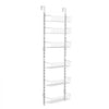 VEVOR Over the Door Pantry Organizer, 6-Tier Pantry Organization and Storage, Heavy-Duty Steel Hanging Spice Rack, Adjustable Wall Seasoning Shelves, for Home Kitchen Laundry Room Bathroom, White