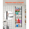 VEVOR Over the Door Pantry Organizer, 6-Tier Pantry Organization and Storage, Heavy-Duty Steel Hanging Spice Rack, Adjustable Wall Seasoning Shelves, for Home Kitchen Laundry Room Bathroom, Black